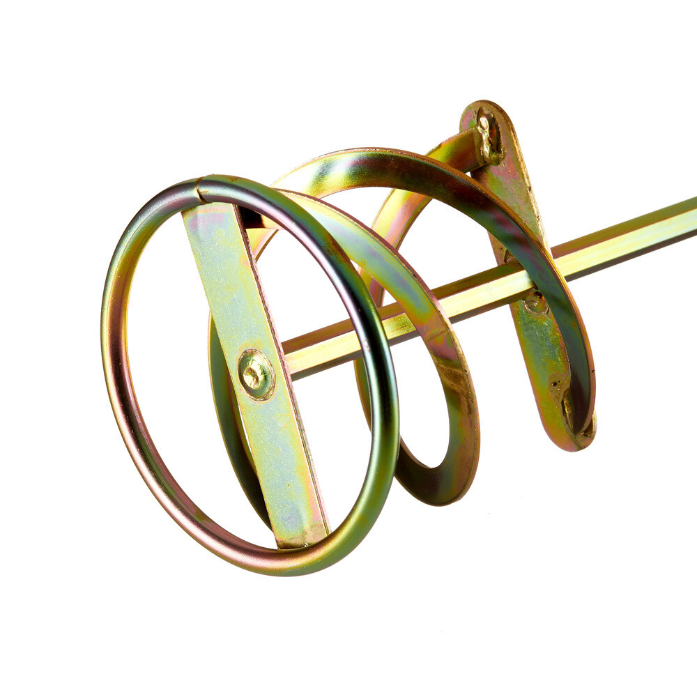 Миксер-насадка (венчик) для цементных растворов Hesler 100x600 мм хвостовик шестигранный