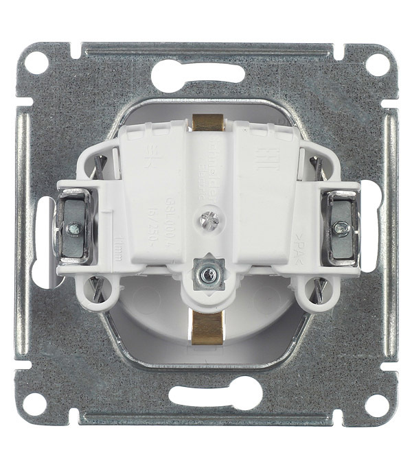 Розетка Systeme Electric Glossa встраиваемая белая (GSL000143)