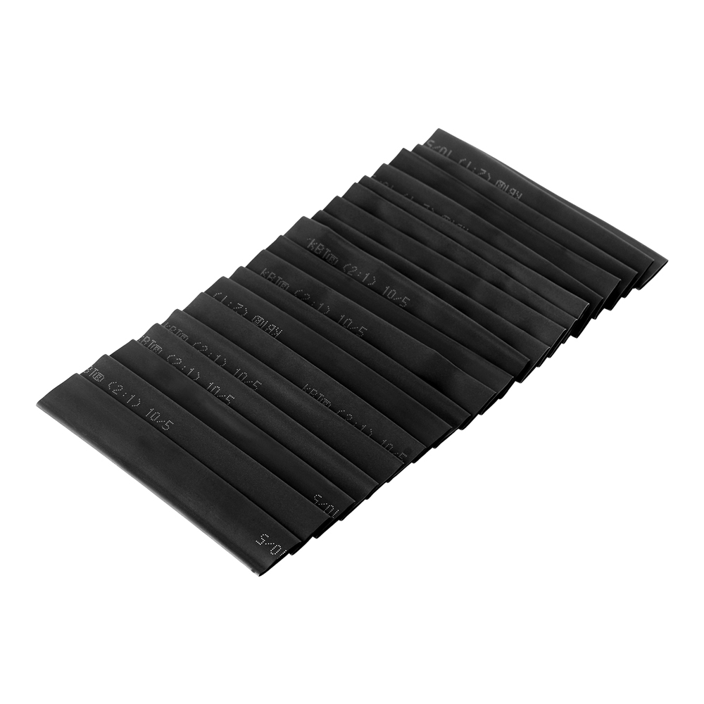 Трубка термоусадочная КВТ Монохром ТНТ нг 10/5 мм 100 мм черная (20 шт.)