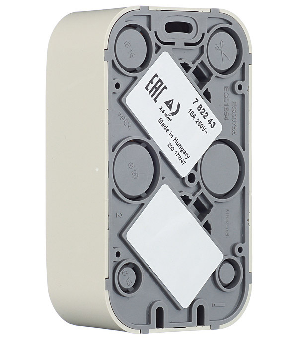 Розетка Legrand Quteo накладная слоновая кость (782263)