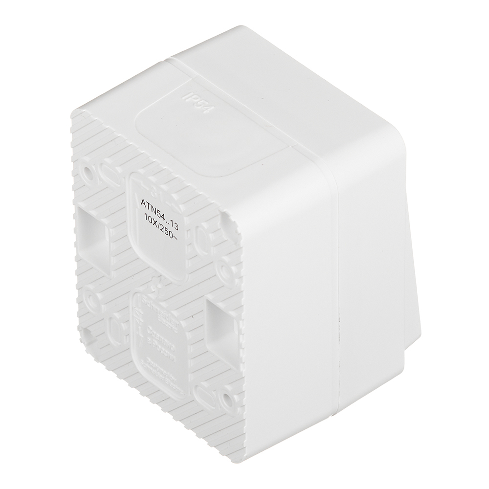 Выключатель Systeme Electric AtlasDesign Profi54 одноклавишный накладной белый с подсветкой (ATN540113)