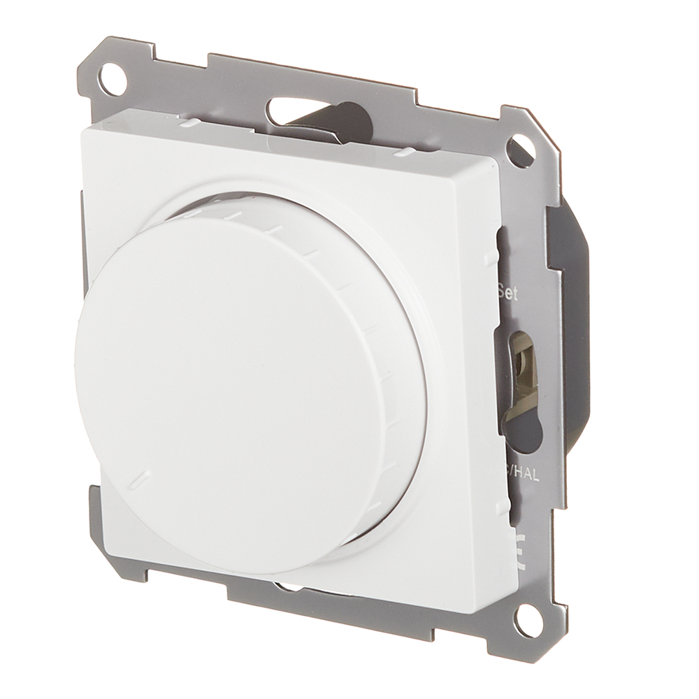 Диммер Systeme Electric AtlasDesign поворотно-нажимной встраиваемый белый (ATN000123)