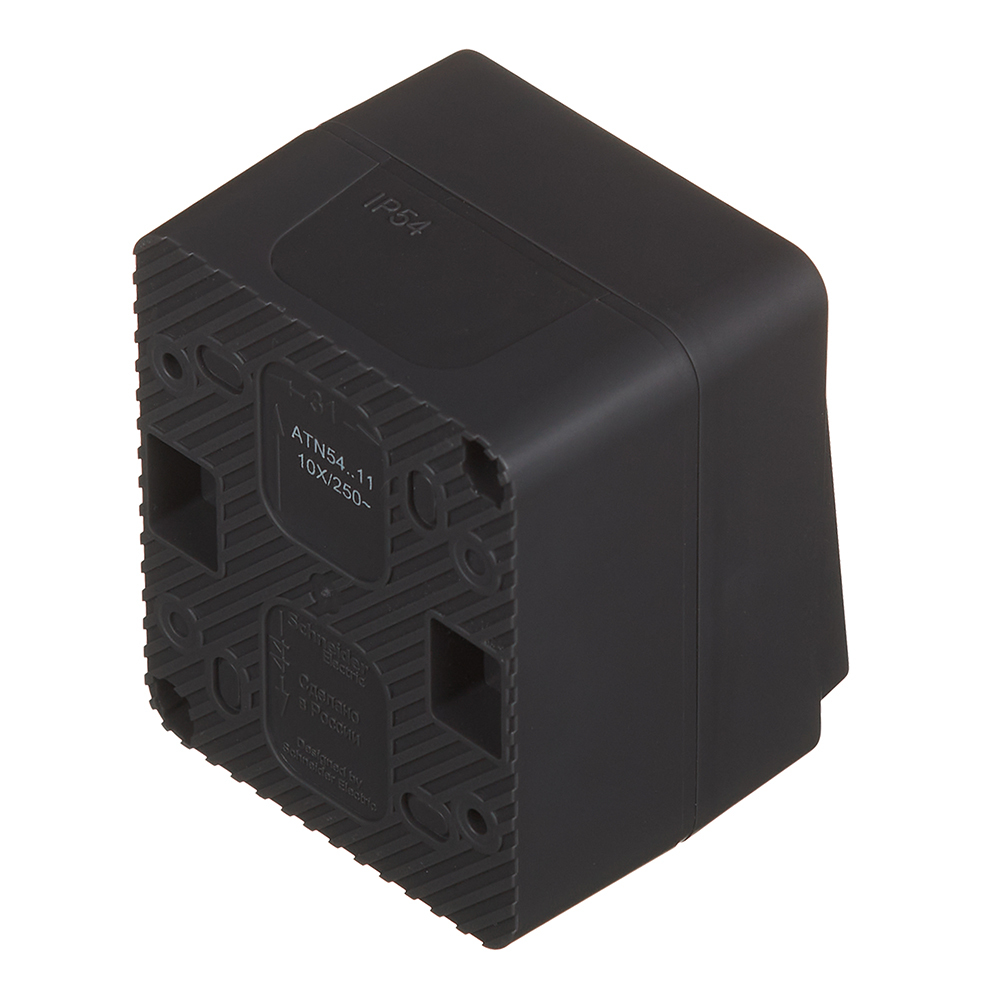 Выключатель Systeme Electric AtlasDesign Profi54 одноклавишный накладной антрацит (ATN544011)