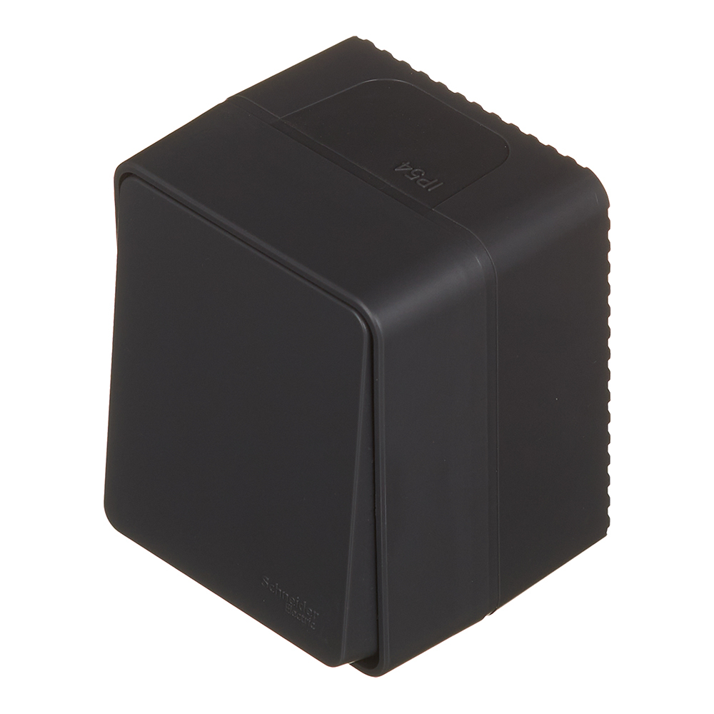 Выключатель Systeme Electric AtlasDesign Profi54 одноклавишный накладной антрацит (ATN544011)