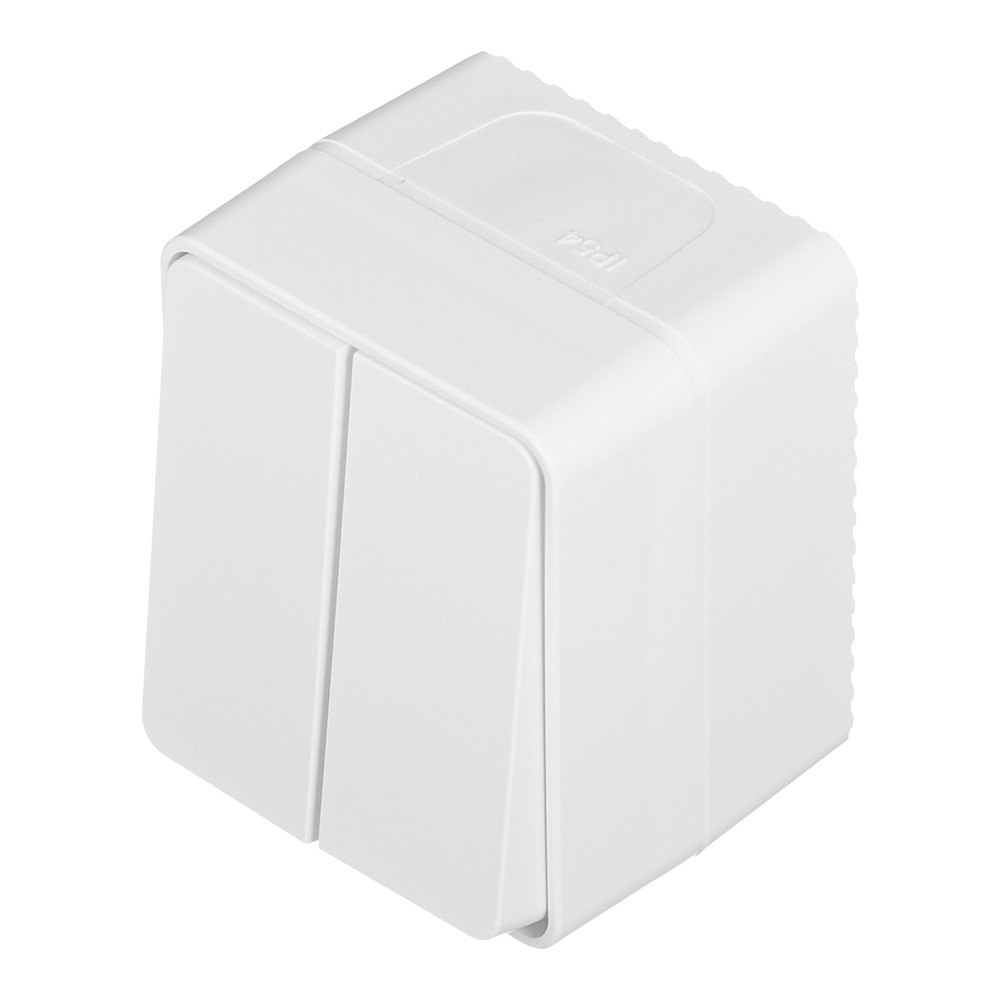 Выключатель Systeme Electric AtlasDesign Profi54 двухклавишный накладной белый (ATN540151)