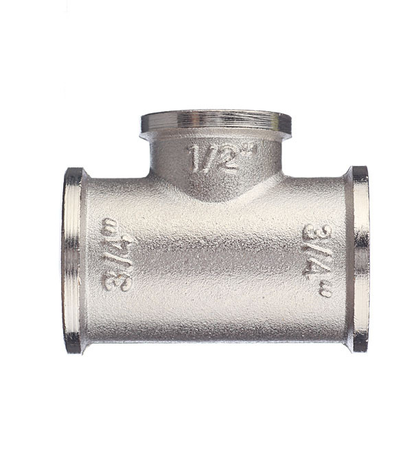 Тройник переходной Valtec 3/4 ВР(г) х 1/2 ВР(г) х 3/4 ВР(г) латунный (VTr.750.N.0504)