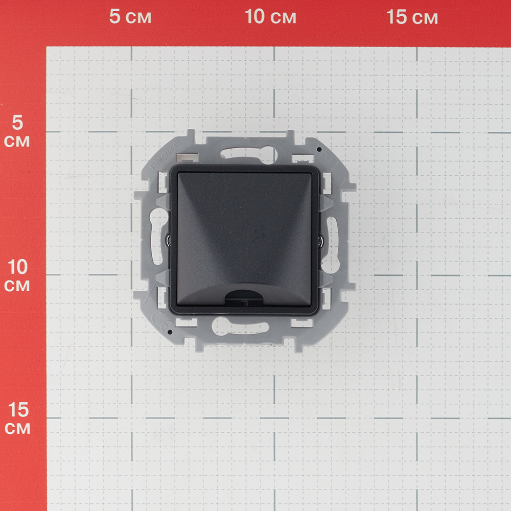 Вывод кабеля Legrand Inspiria встраиваемый антрацит (673893)