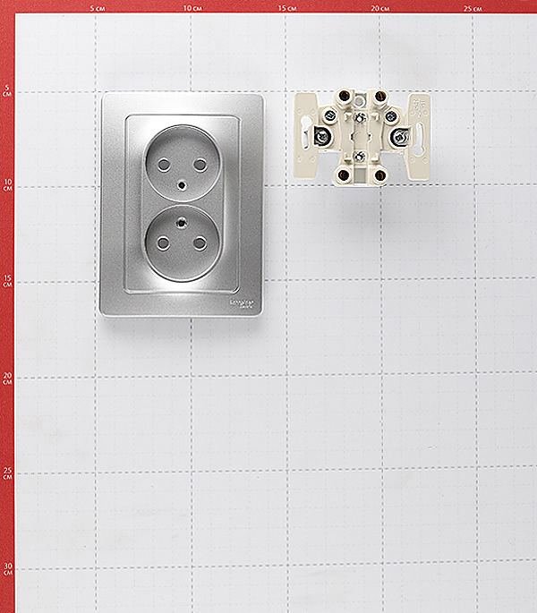 Розетка Systeme Electric Blanca встраиваемая алюминий (BLNRS000023)