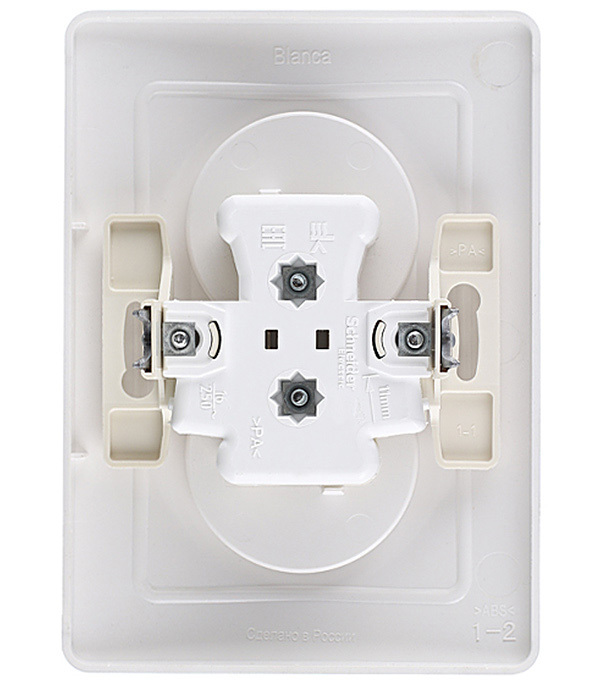 Розетка Systeme Electric Blanca встраиваемая алюминий (BLNRS000023)