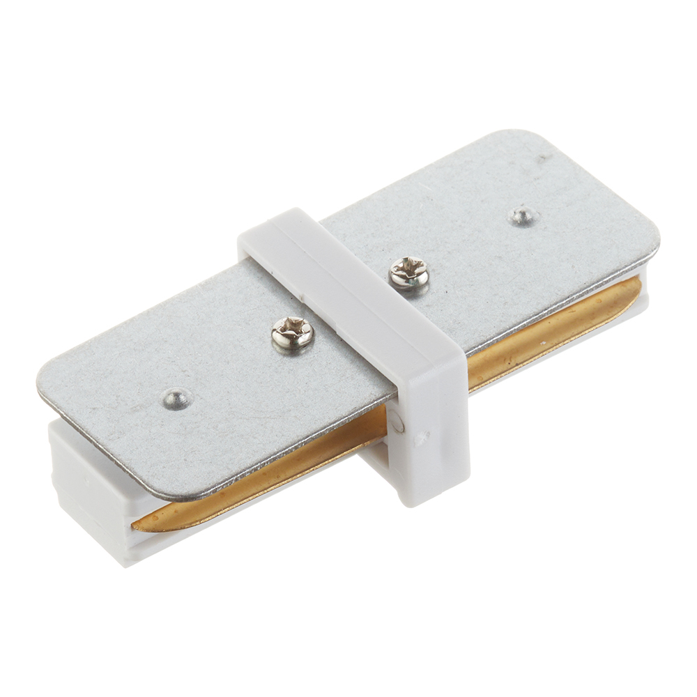 Коннектор для однофазного шинопровода прямой Эра TR-1PA белый (Б0054463)
