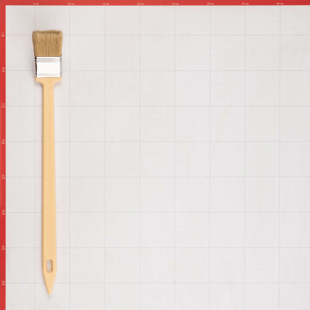 Кисть радиаторная натуральная щетина пластиковая ручка Beorol 38х9 мм для эмалей и лаков на алкидной основе