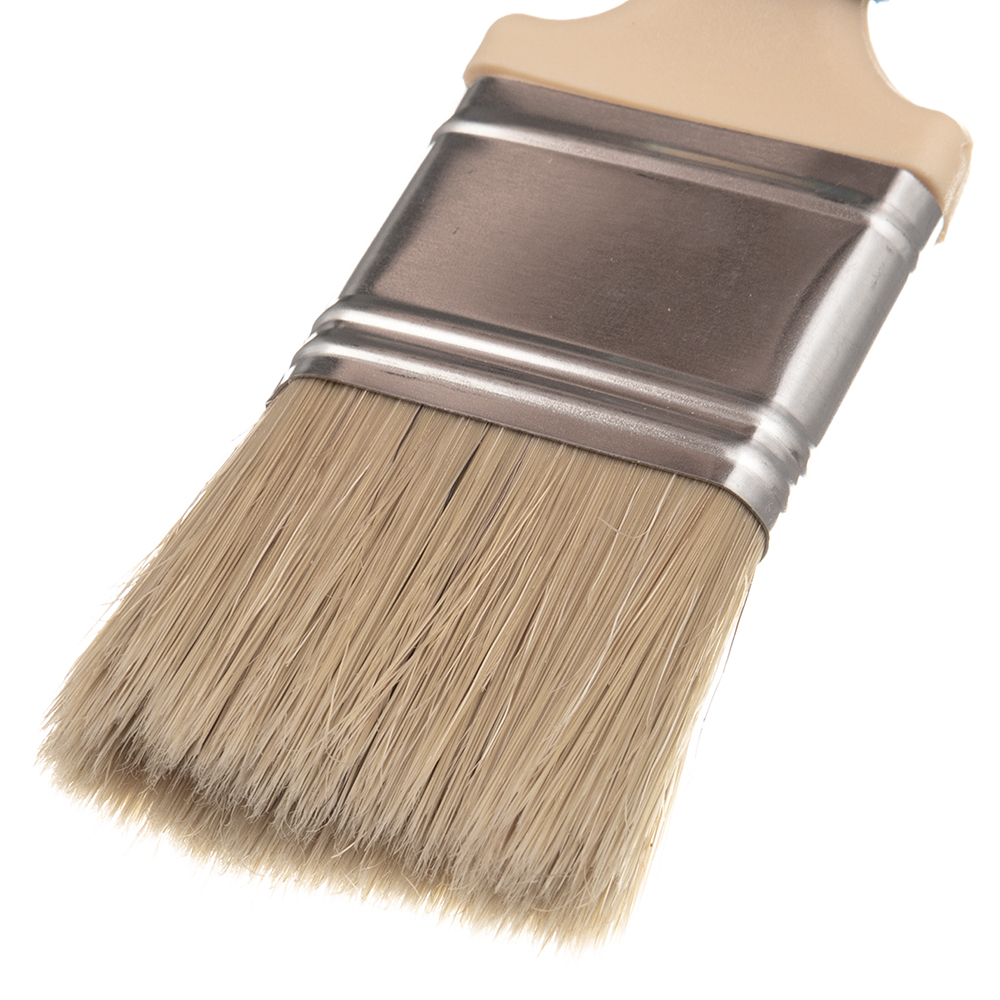 Кисть радиаторная натуральная щетина пластиковая ручка Beorol 38х9 мм для эмалей и лаков на алкидной основе