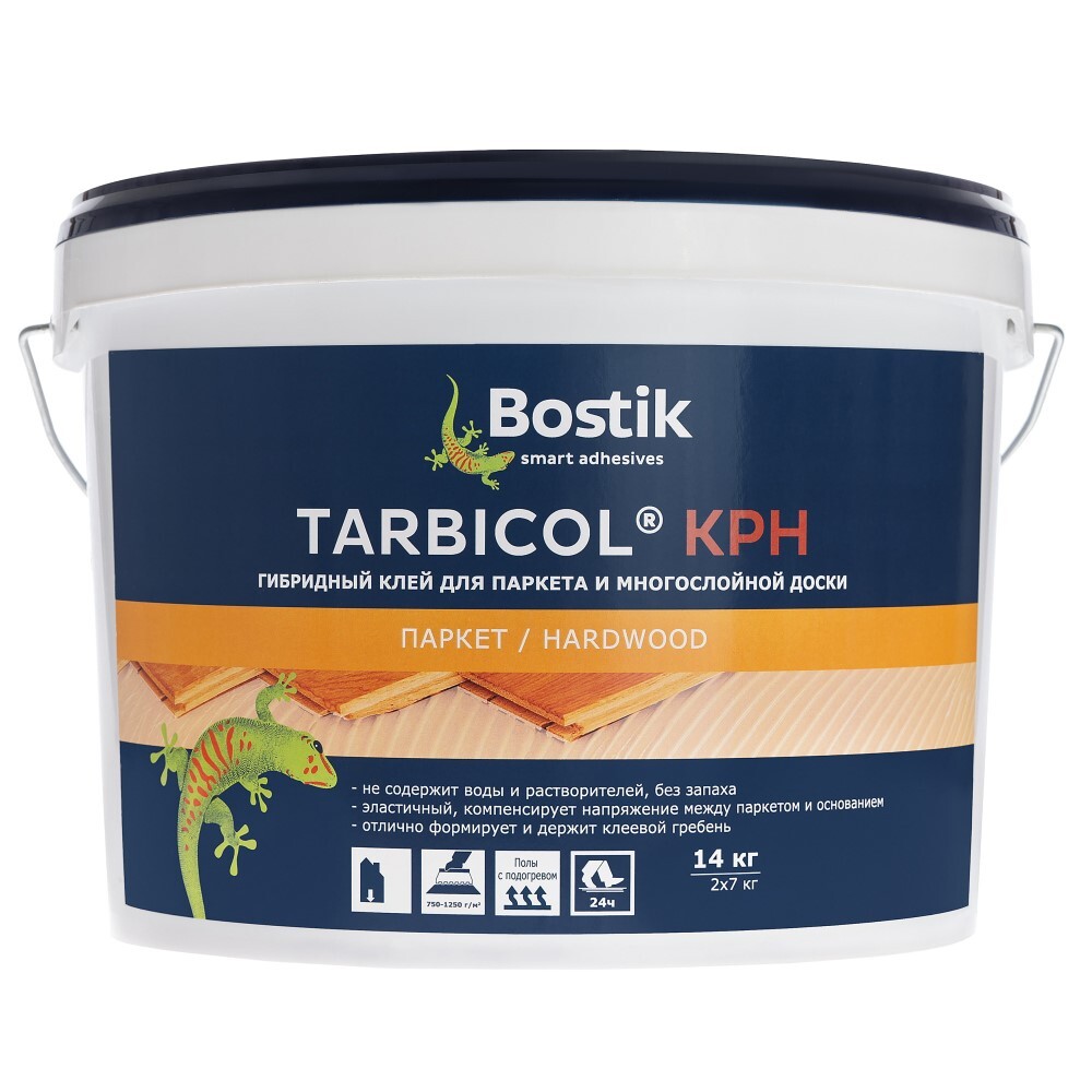 Клей для паркета полимерный гибридный Bostik Tarbicol KPH SMP однокомпонентный 14 кг