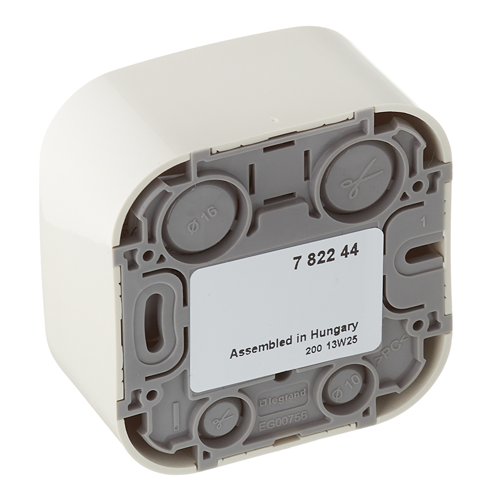 Розетка телефонная Legrand Quteo накладная слоновая кость RJ11 (782244)