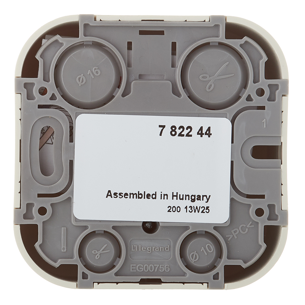 Розетка телефонная Legrand Quteo накладная слоновая кость RJ11 (782244)