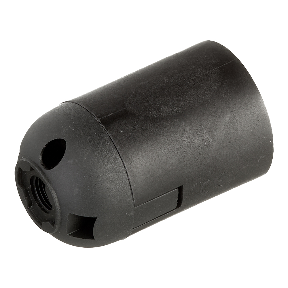 Патрон для лампы E27 Navigator NLH-PL-E27-BL термостойкий пластик 880 Вт IP20 подвесной черный (61349)