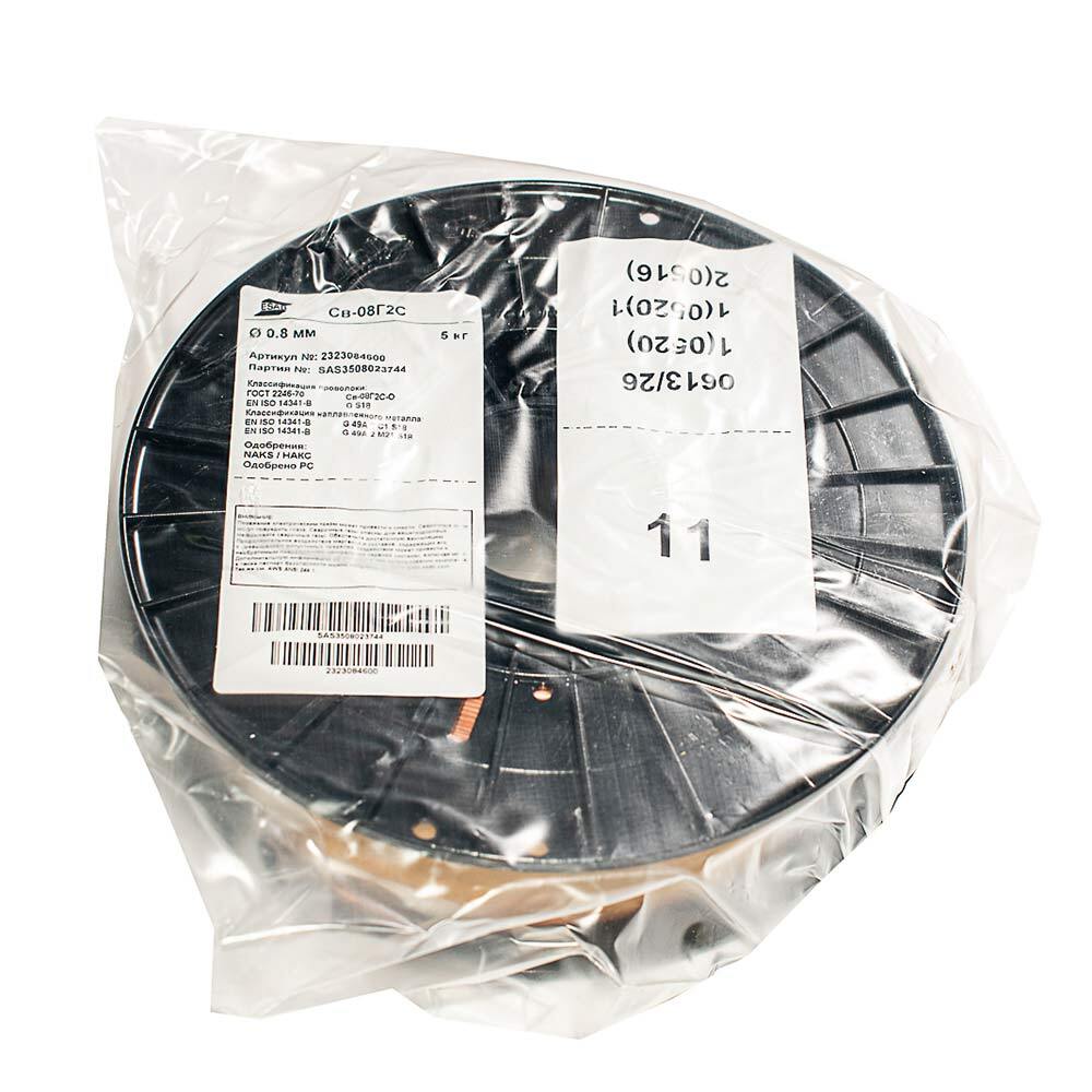 Сварочная проволока для низкоуглеродистых сталей Esab d0,8 мм 5 кг (2323084600)
