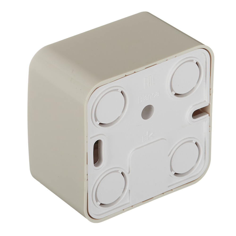 Розетка компьютерная/ телефонная Systeme Electric Blanca накладная бежевая RJ11/ RJ45 (BLNIA045117)