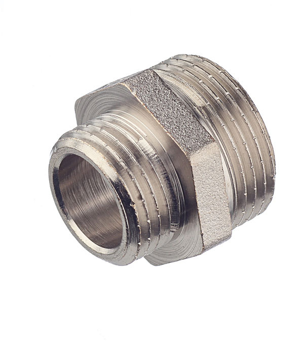 Ниппель переходной Valtec 3/4 НР(ш) х 1/2 НР(ш) латунный (VTr.580.N.0504)