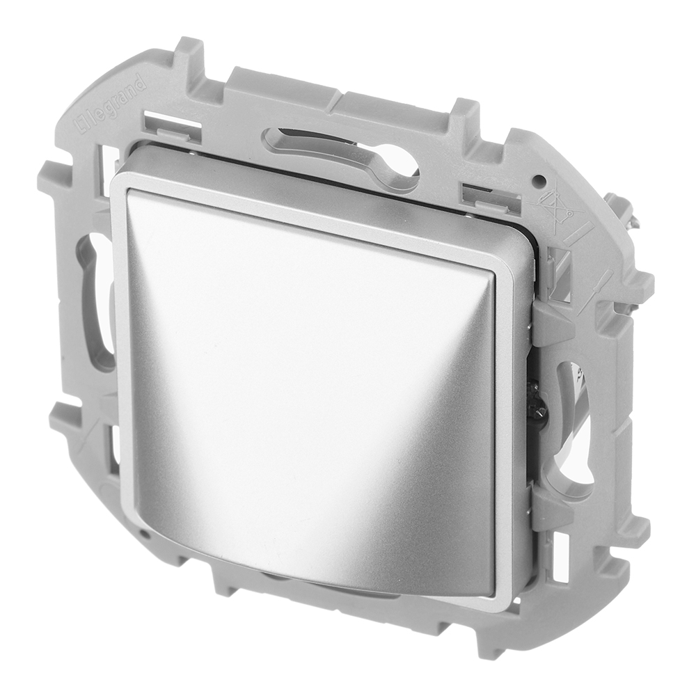 Вывод кабеля Legrand Inspiria встраиваемый алюминий (673892)