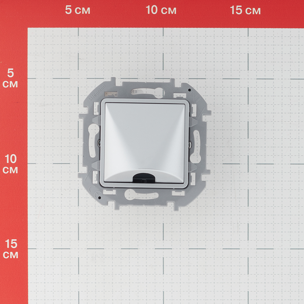 Вывод кабеля Legrand Inspiria встраиваемый алюминий (673892)