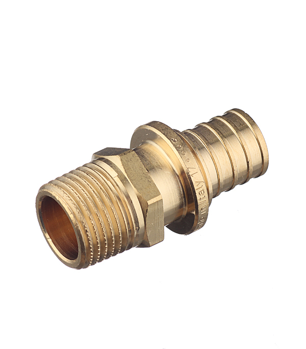 Соединитель прямой Stout 20 мм х 1/2 НР(ш) латунный (SFA-0001-002012)