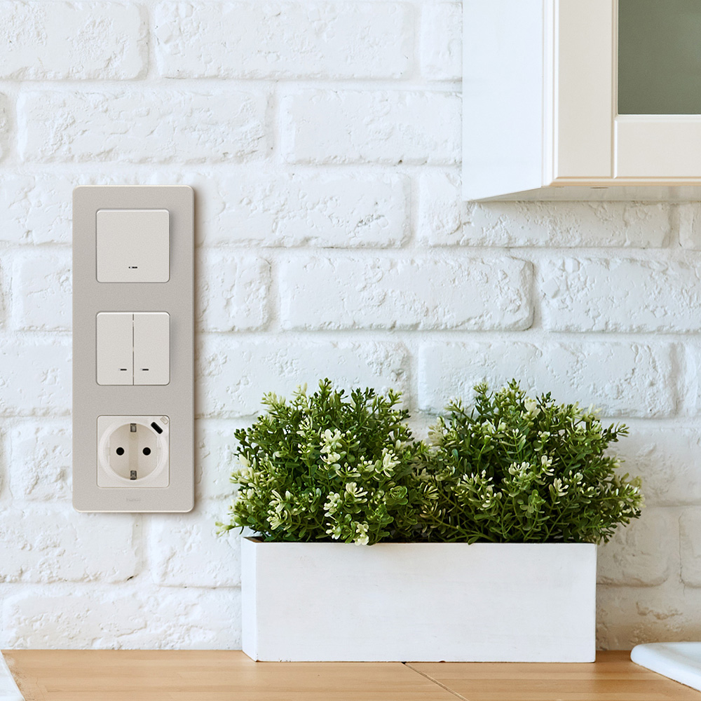 Выключатель Legrand Inspiria одноклавишный встраиваемый слоновая кость с подсветкой (673611)
