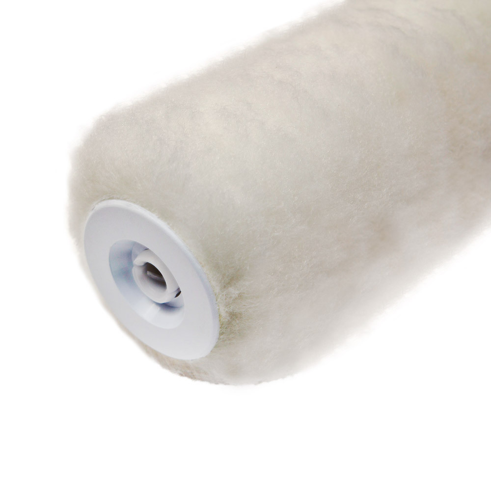 Валик искусственный мех 250 мм стержень 6 мм d45 мм ворс 12 мм для водной основы с ручкой