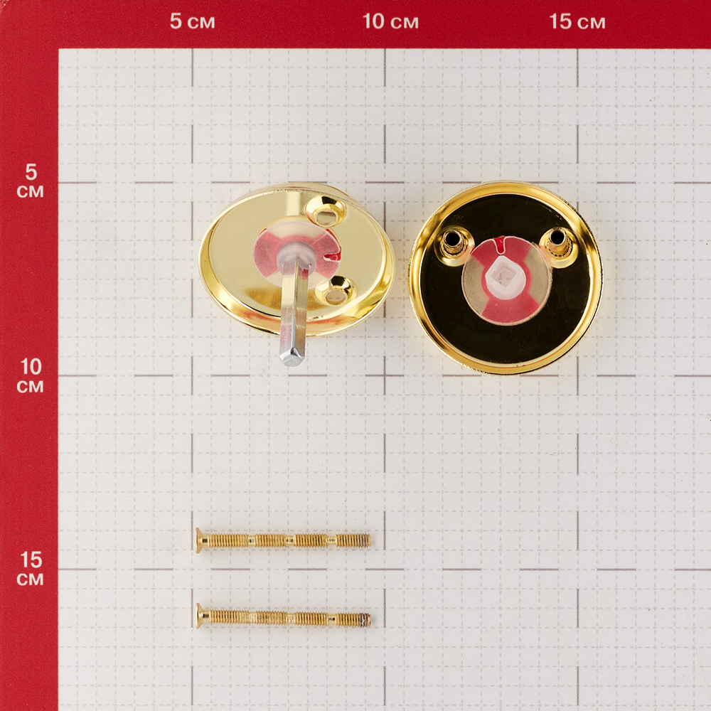 Фиксатор 2014 круглая розетка золото