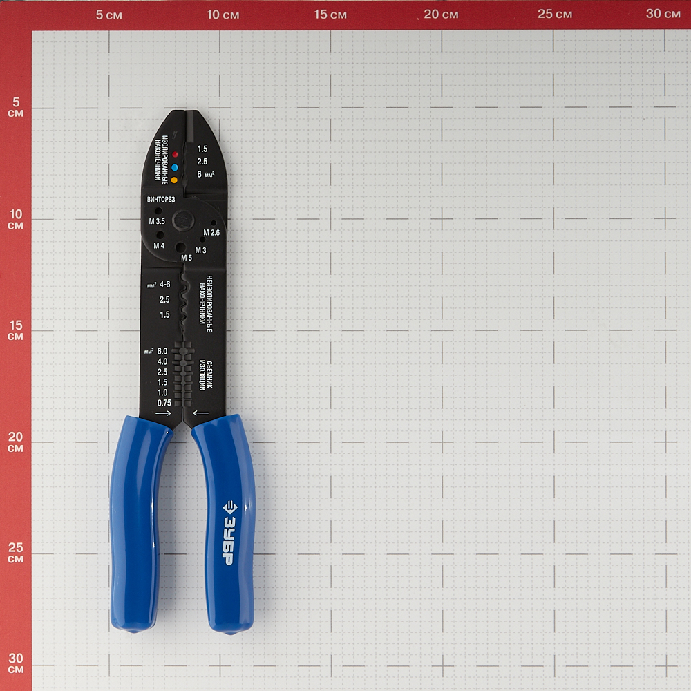 Стриппер сечение 0,75-6 кв.мм Зубр Профессионал МT-30 для удаления изоляции (22668-23)