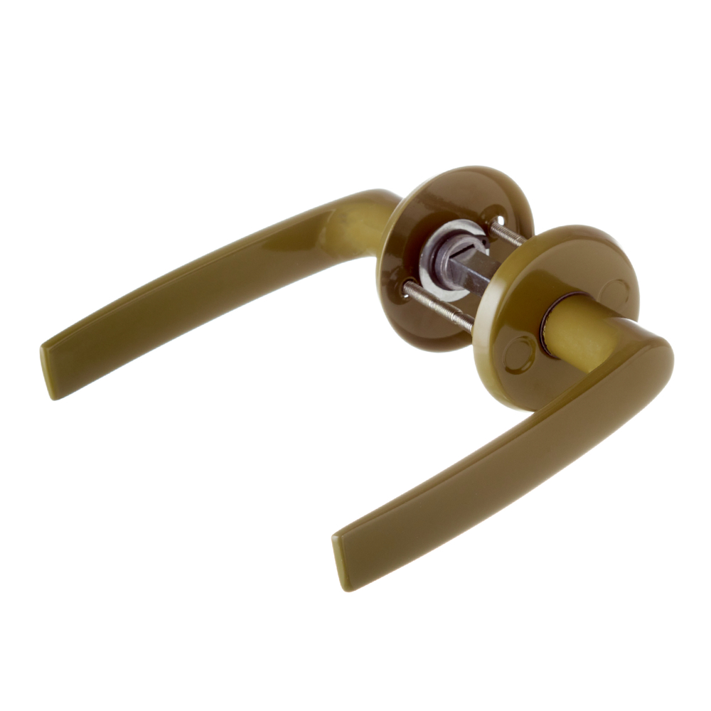 Ручка дверная круглая розетка фисташка (680207)