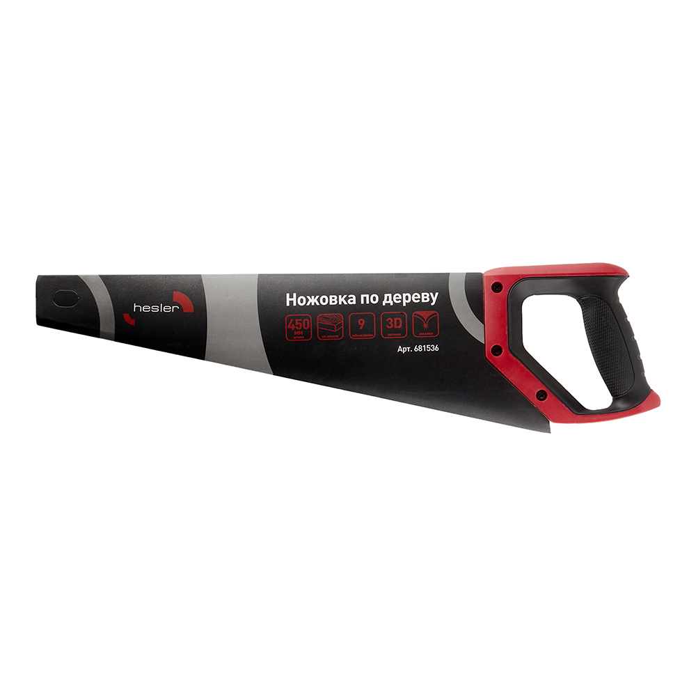 Ножовка по дереву Hesler 450 мм 9 зуб/дюйм средний зуб