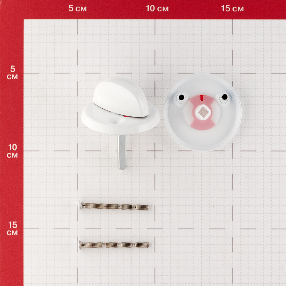 Фиксатор 2014 круглая розетка белый