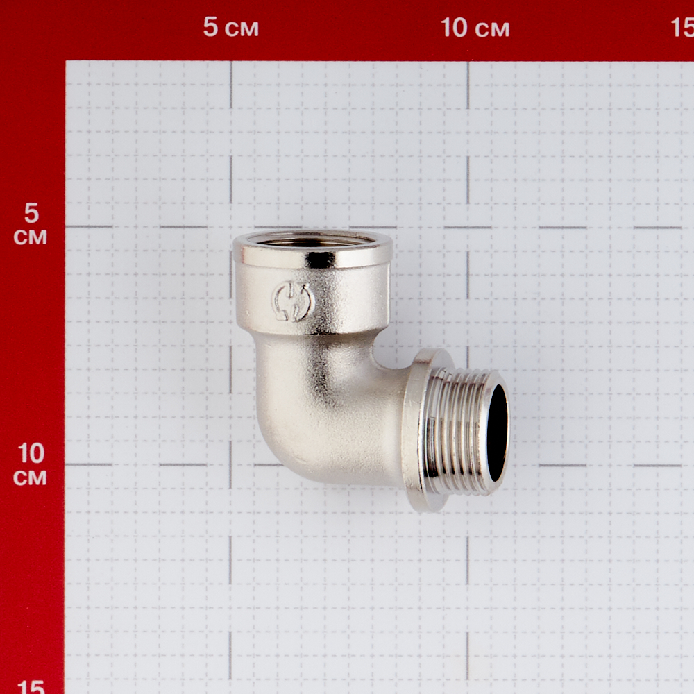Угол Stout 3/4 ВР(г) х 3/4 НР(ш) с упором никелированный (SFT-0016-000034)
