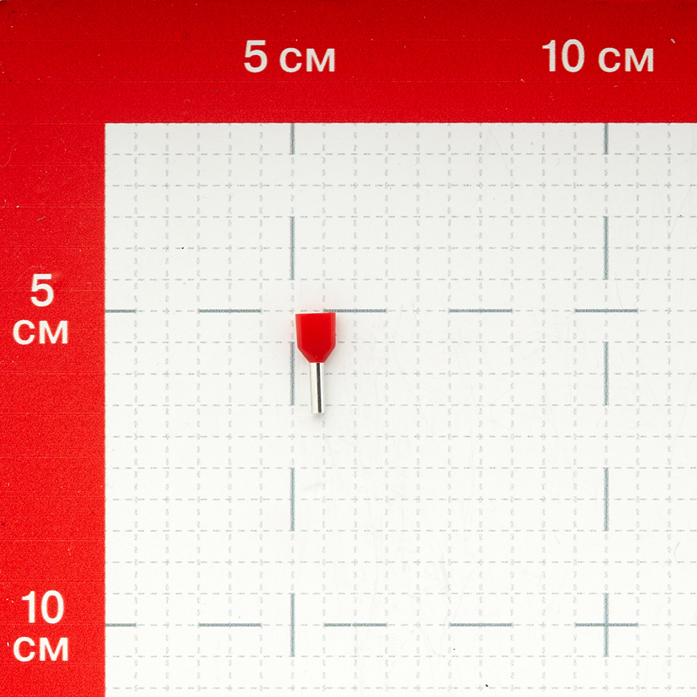 Наконечник штыревой втулочный изолированный EKF PROxima НШВИ-2 8 мм х 1 кв. мм двойной (50 шт.)