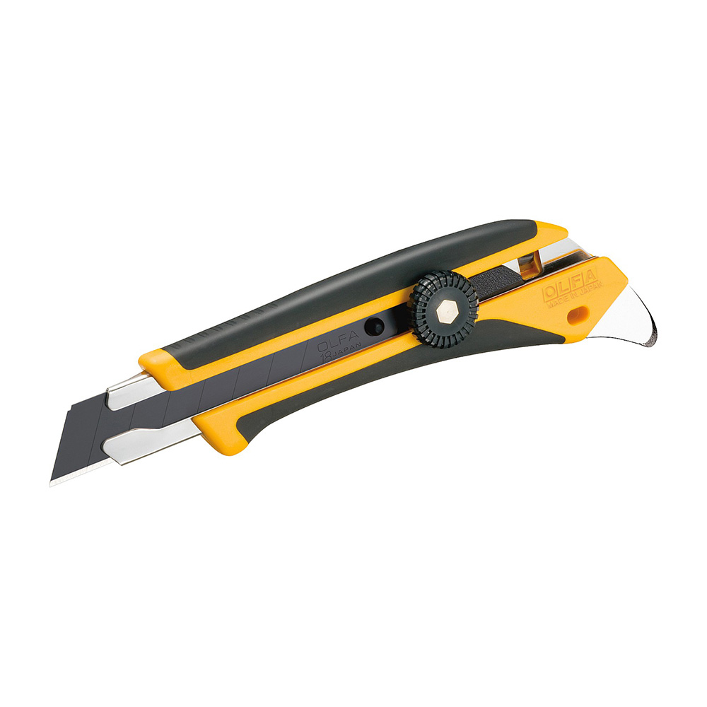 Нож строительный Olfa 18 мм с ломающимся лезвием двухкомпонентный корпус с трещоточным фиксатором