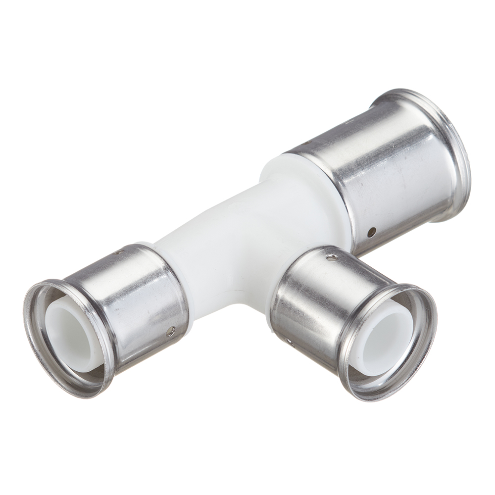 Тройник Henco (11PKW-322626) 32(пресс) х 26(пресс) х 26(пресс) белый PVDF
