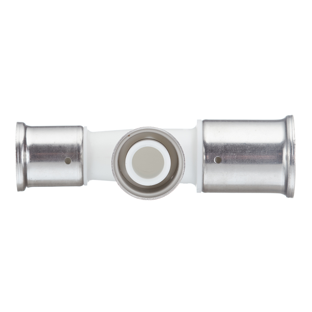 Тройник Henco (11PKW-322626) 32(пресс) х 26(пресс) х 26(пресс) белый PVDF