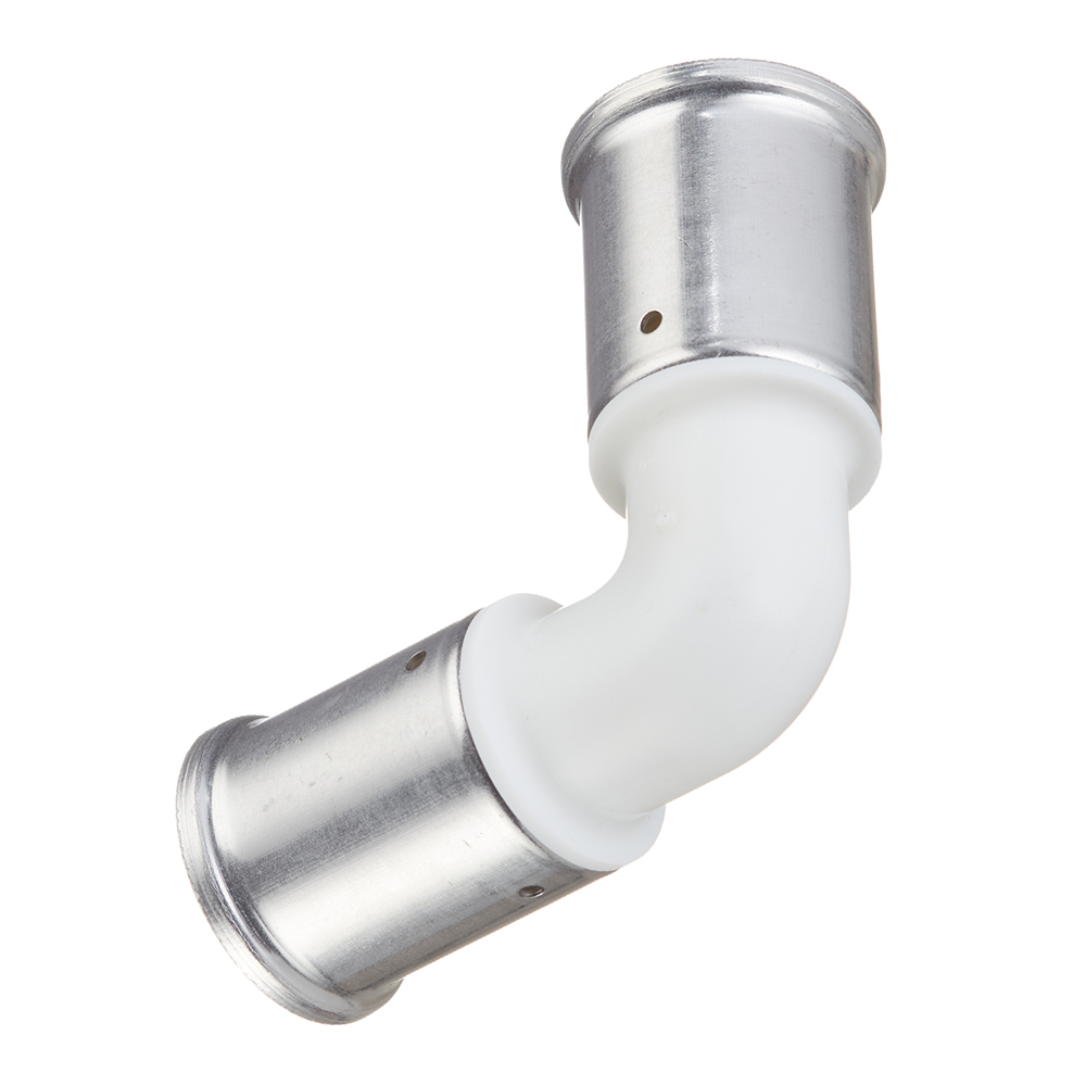 Угол Henco (1PKW-3232) 32(пресс) х 32(пресс) белый PVDF