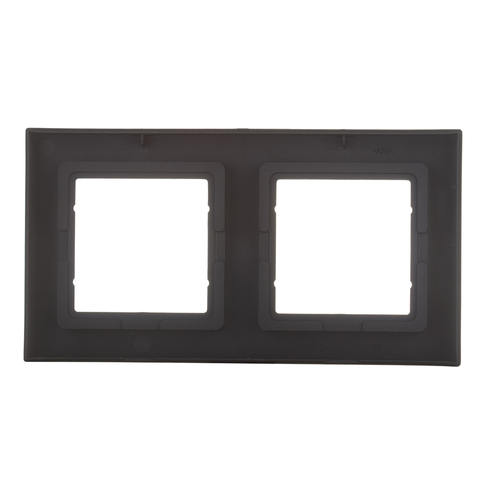 Рамка Systeme Electric AtlasDesign Aqua двухместная карбон (ATN441002)