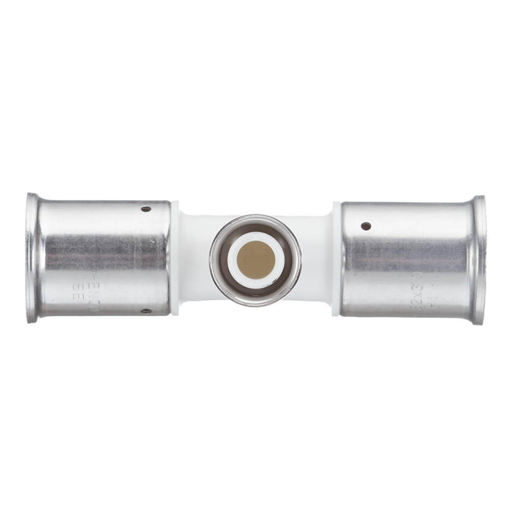 Тройник Henco (10PKW-322032) 32(пресс) х 20(пресс) х 32(пресс) белый PVDF