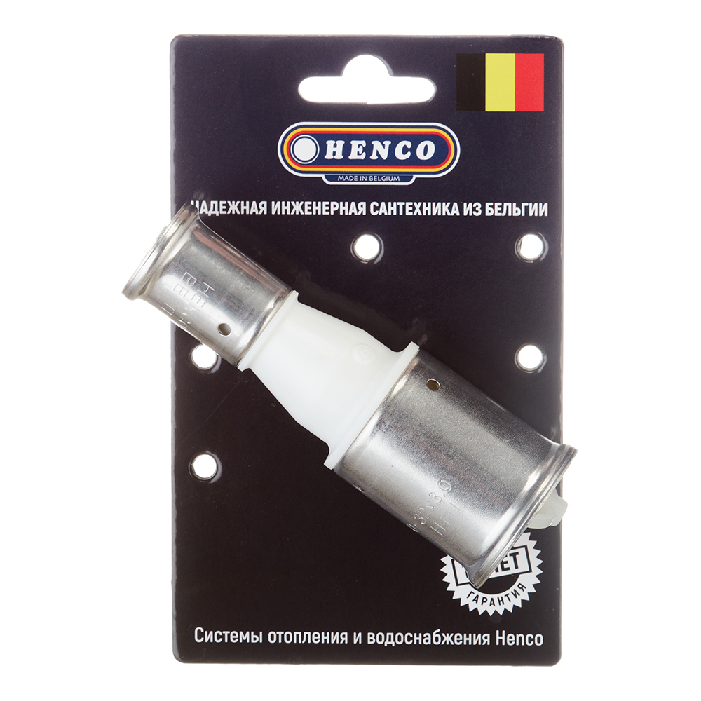 Муфта Henco (16PKW-3220) 32(пресс) х 20(пресс) белая PVDF