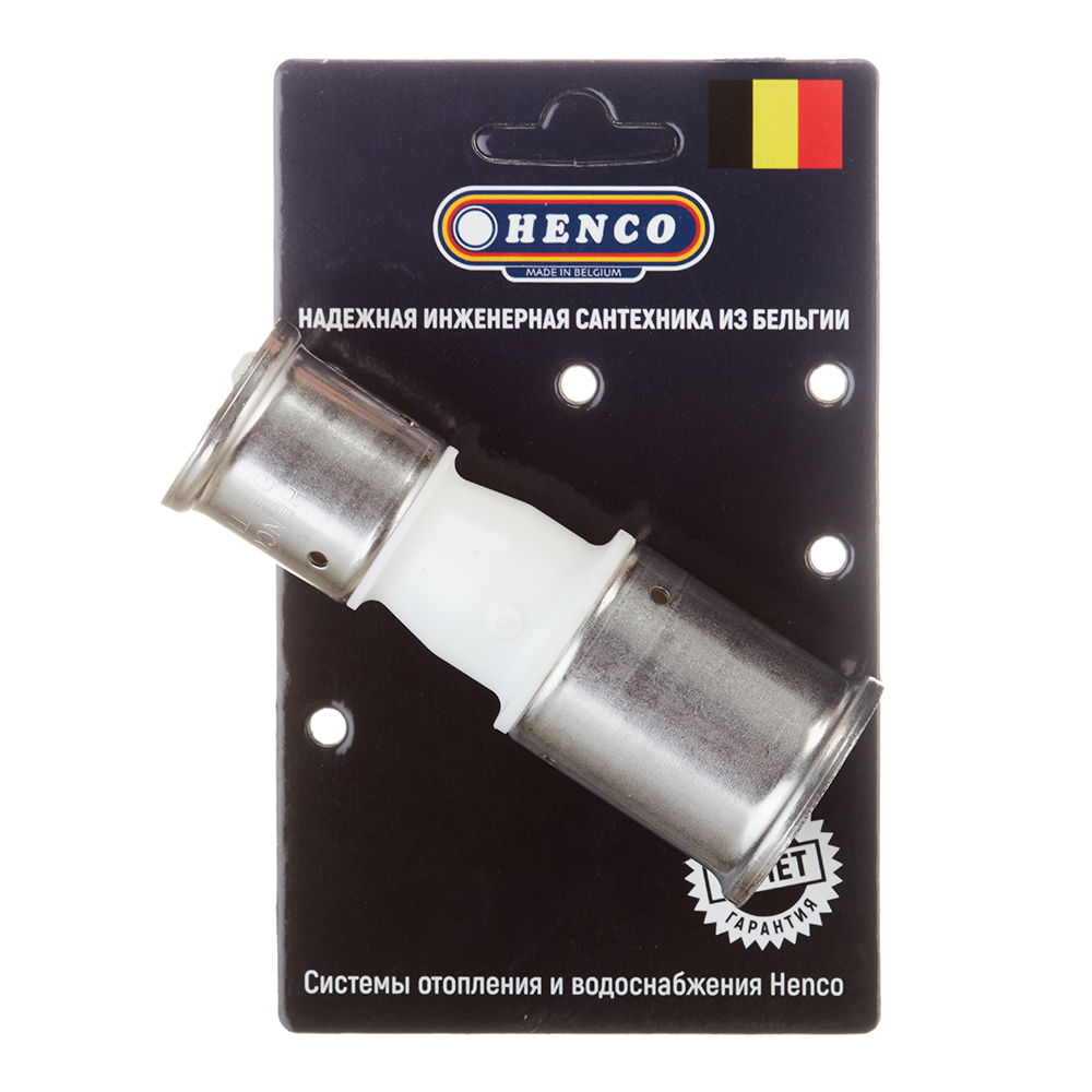 Муфта Henco (16PKW-3226) 32(пресс) х 26(пресс) белая PVDF