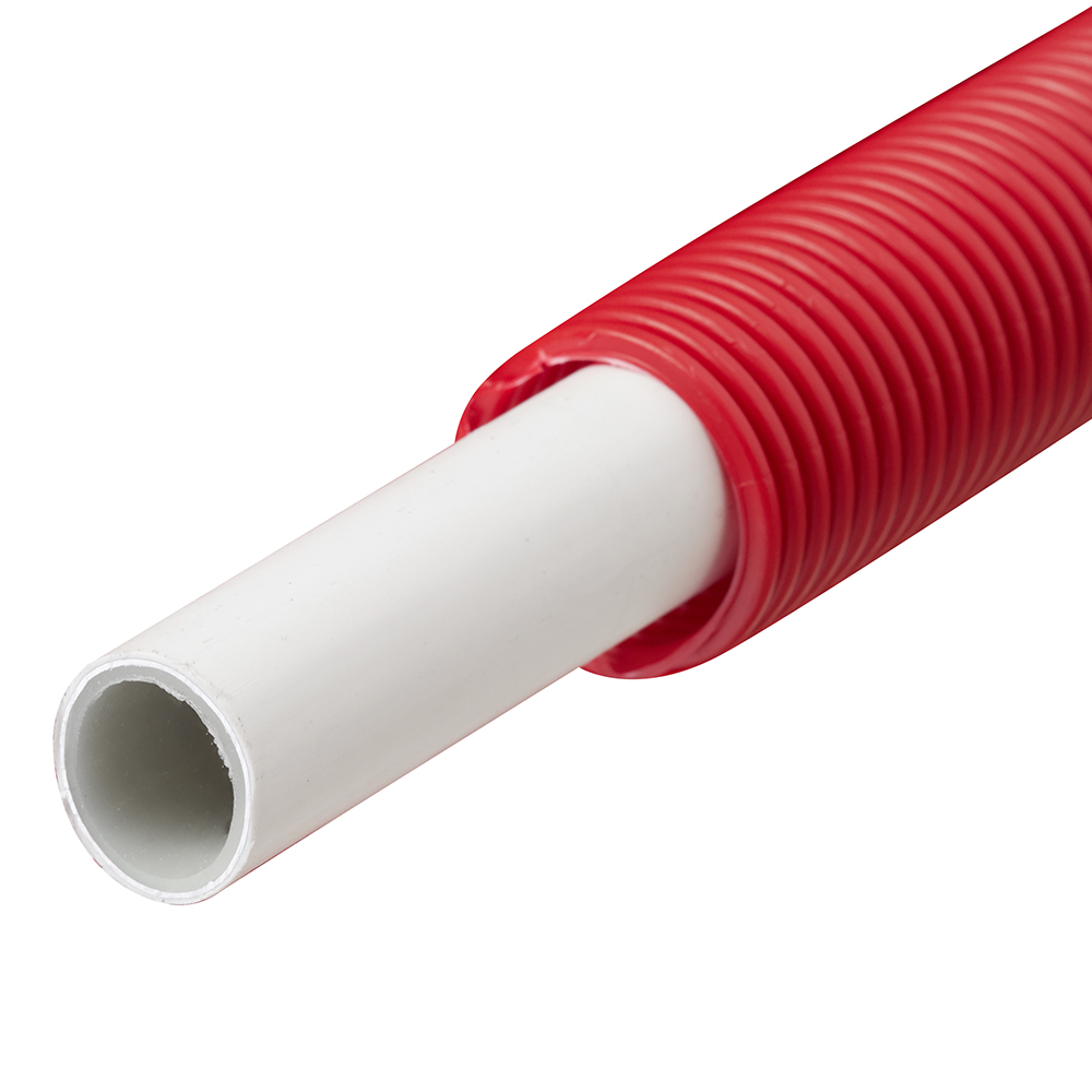 Труба металлопластиковая Henco (100-020MR) 20 мм красная Standard (100 м)