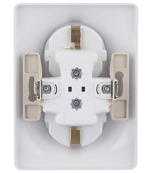 Розетка Systeme Electric Glossa встраиваемая белая (GSL000124)