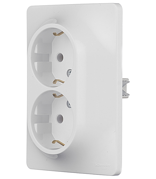 Розетка Systeme Electric Glossa встраиваемая белая (GSL000124)