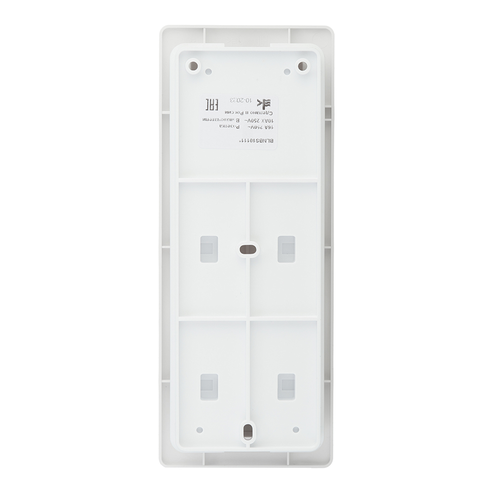 Блок выключатель и розетка Systeme Electric Blanca двухклавишный встраиваемый белый с подсветкой (BLNBS101111)