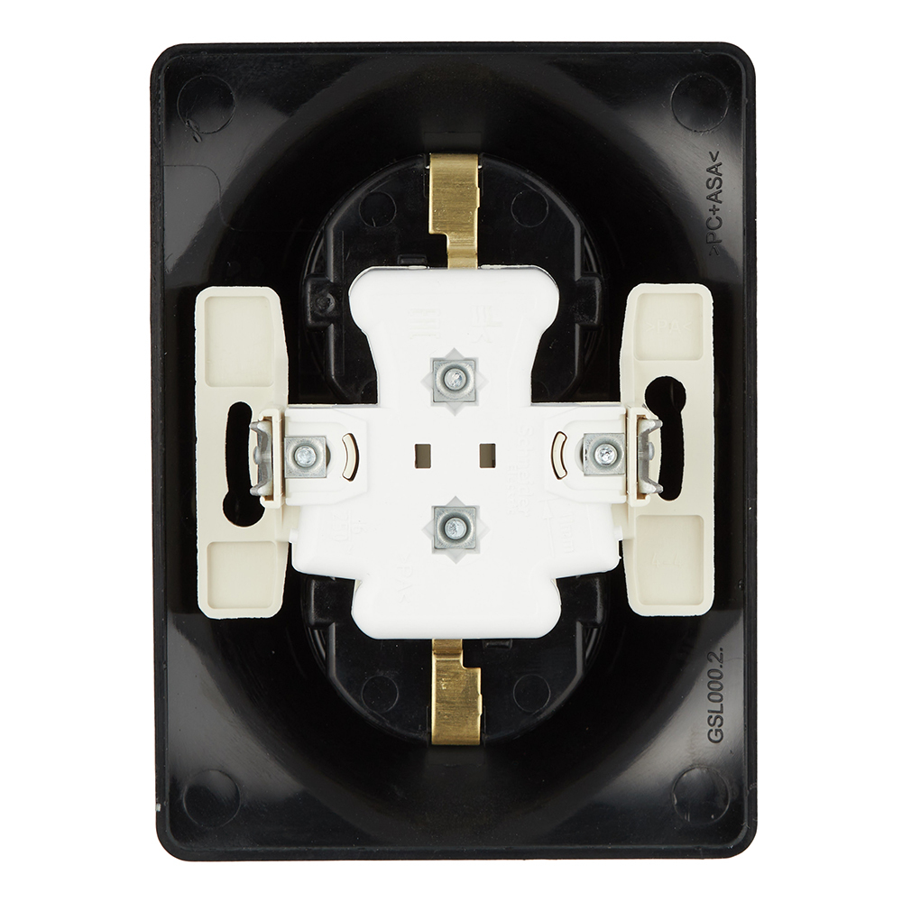 Розетка Systeme Electric Glossa встраиваемая антрацит (GSL000724)