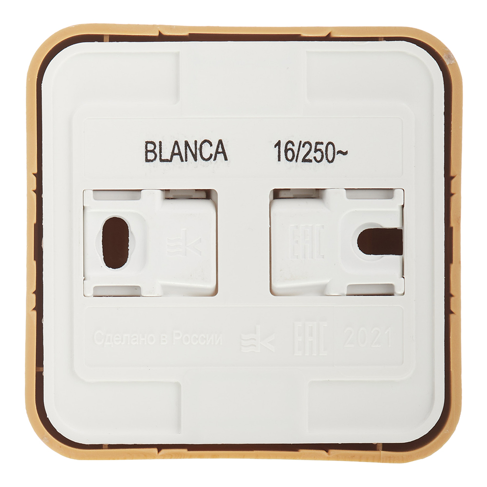 Розетка Systeme Electric Blanca накладная ясень (BLNRA010115)
