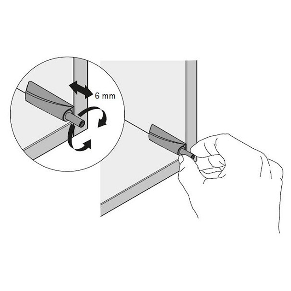 Толкатель мебельный для шкафа Push to open Pin Hettich пластик белый (13509)